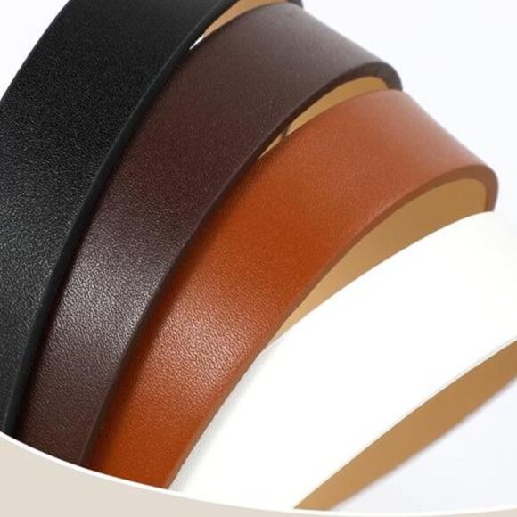 4 Pack Womens Thin Leather Belt Skinny Waist Belts for Women Fashion